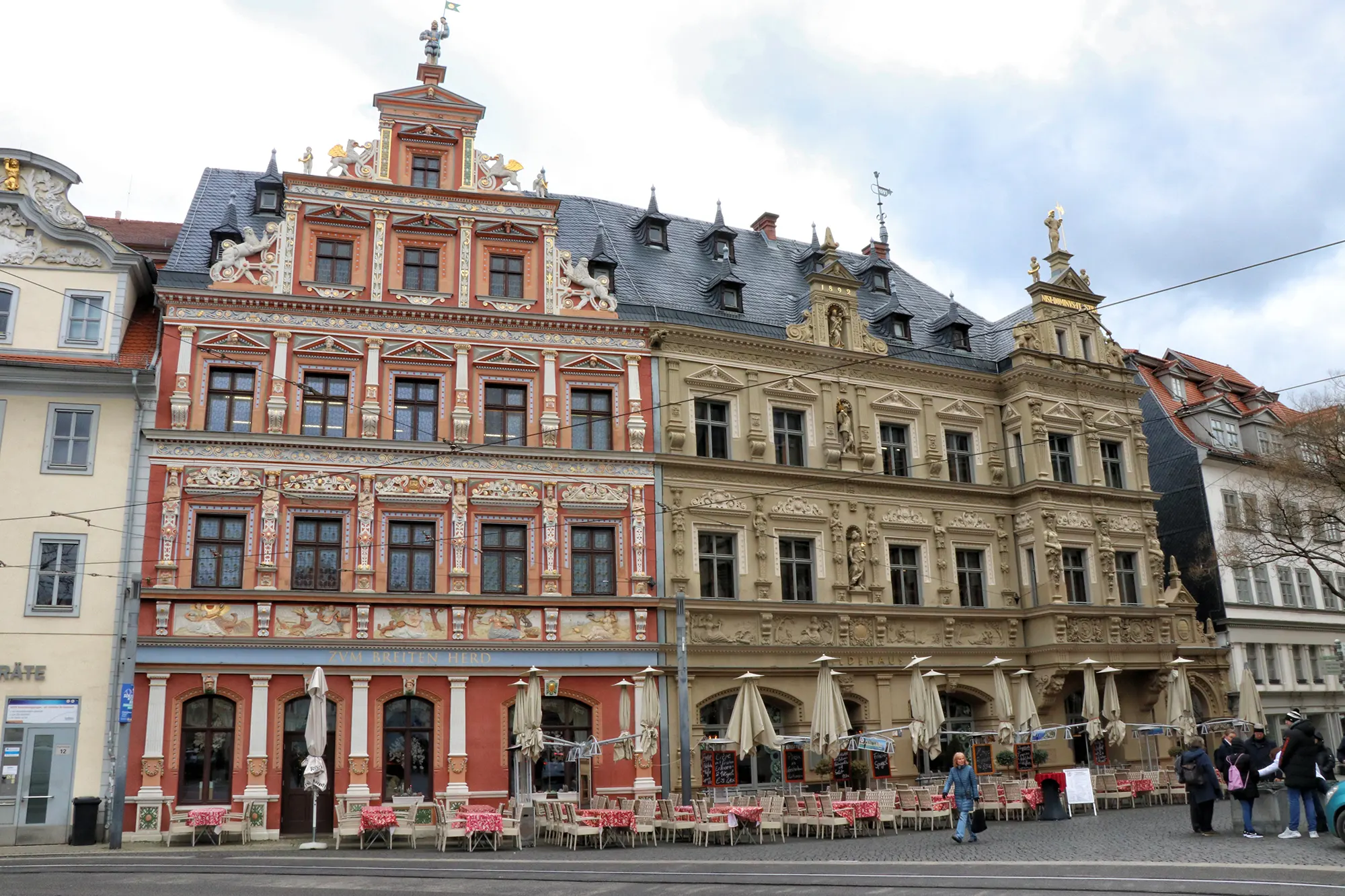 Erfurt - Architectuur in de binnenstad